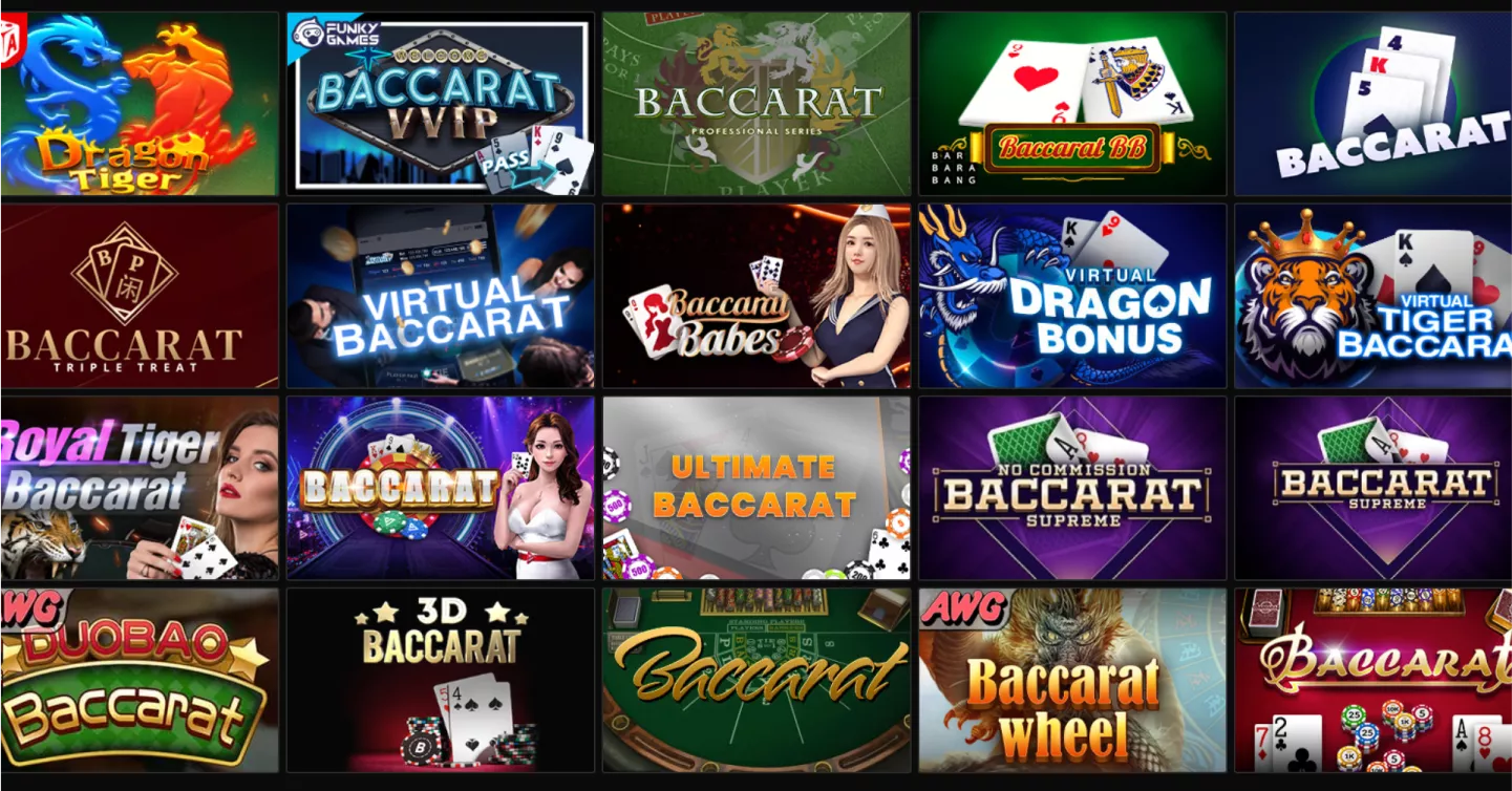 WinWin تقدم تنوعًا من ألعاب Baccarat لانتصاراتك